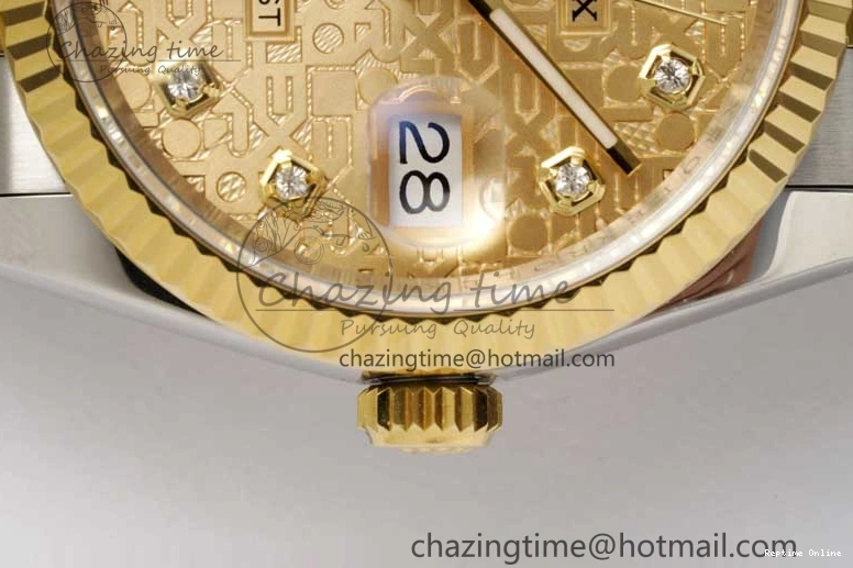 0110 Tailored DateJust 36mm DIWF 1:1 Best Edition 904L Steel Computer Dial Diamonds Markers on SS YG Jubilee Bracelet SA 2314